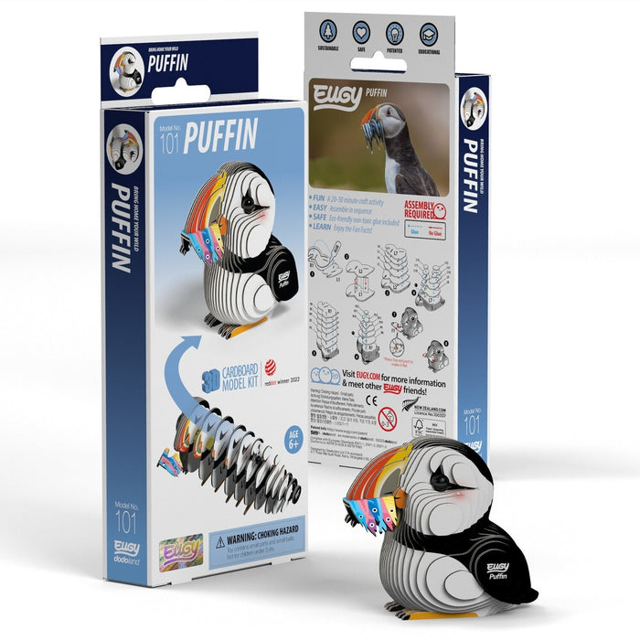 Puffin 3D Cardboard Model Kit Eugy - for just $11.99! 