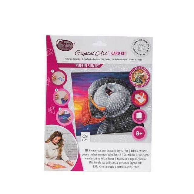 Puffin Sunset Crystal Art Card Kit Craft Buddy - for just $7.99! 