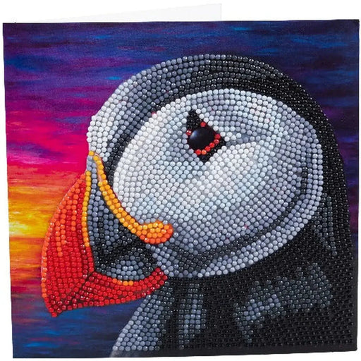 Puffin Sunset Crystal Art Card Kit Craft Buddy - for just $7.99! 