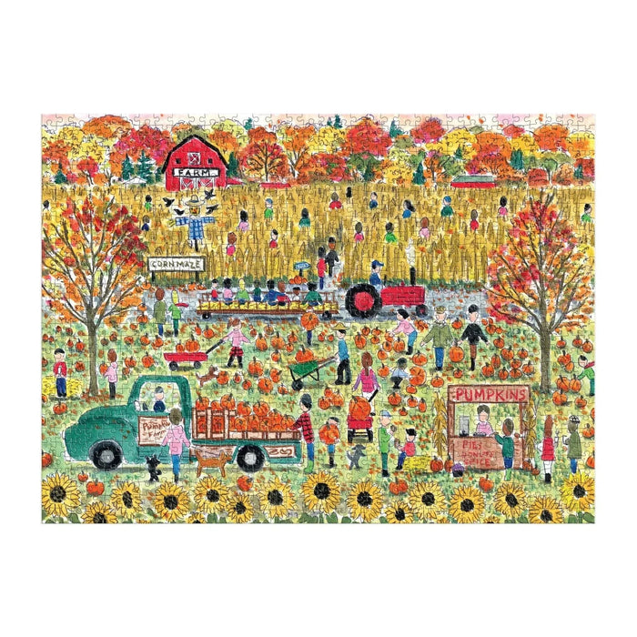 Pumpkin Patch 1000 Piece Jigsaw Puzzle Galison - for just $19.99! 