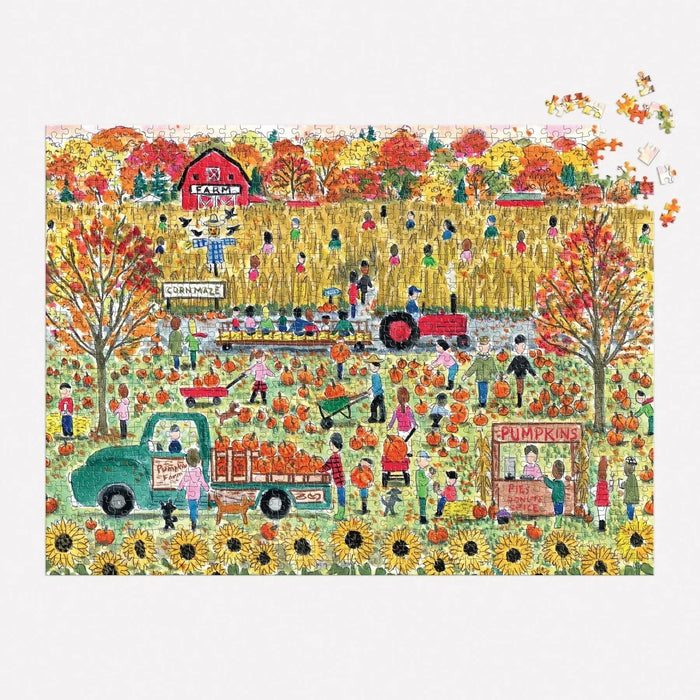 Pumpkin Patch 1000 Piece Jigsaw Puzzle Galison - for just $19.99! 