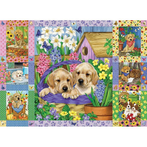 Puppies & Posies 1000 Piece Jigsaw Puzzle Cobble Hill - for just $19.99! 