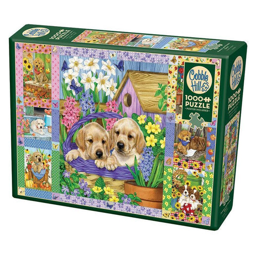 Puppies & Posies 1000 Piece Jigsaw Puzzle Cobble Hill - for just $20.99! 