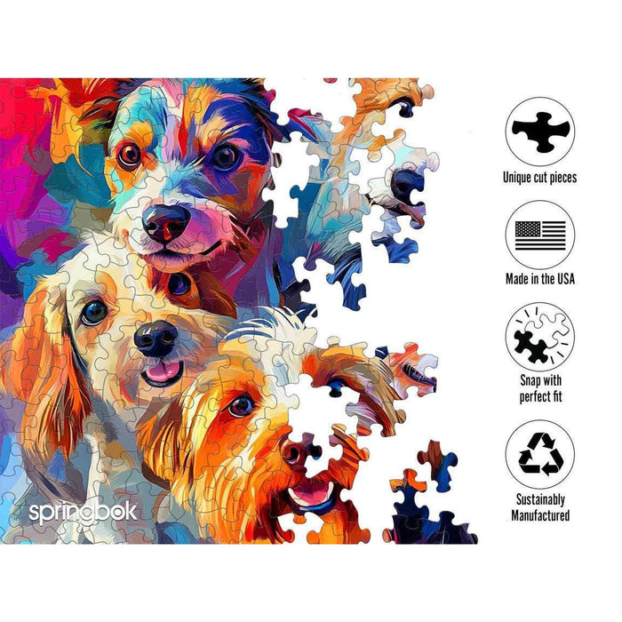 Puppy Rainbow 500 Piece Jigsaw Puzzle Springbok - for just $17.99! 