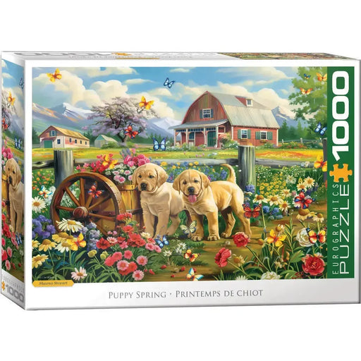 Puppy Spring 1000 Piece Jigsaw Puzzle Eurographics - for just $19.99! 