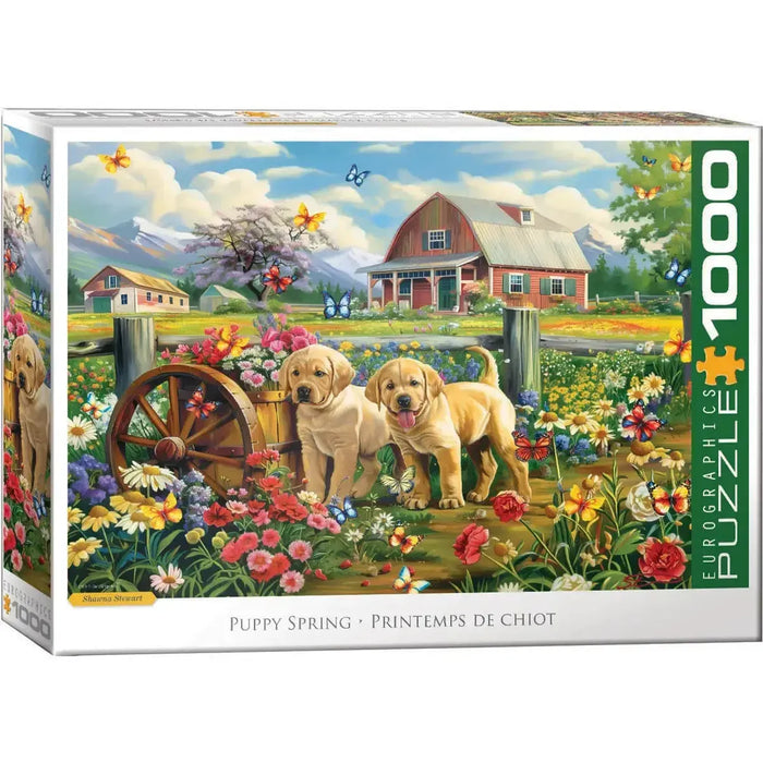 Puppy Spring 1000 Piece Jigsaw Puzzle Eurographics - for just $19.99! 