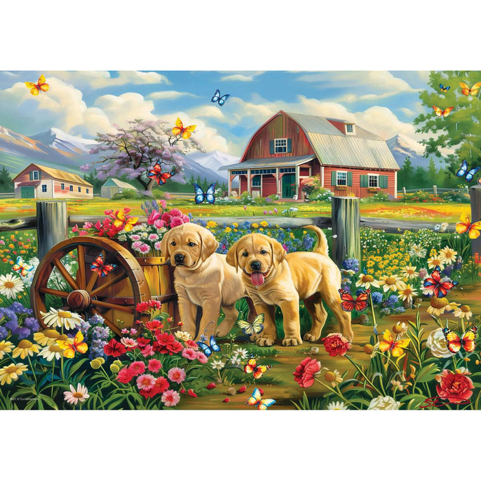 Puppy Spring 48 Connecting Pieces Jigsaw Puzzle Eurographics - for just $19.99! 