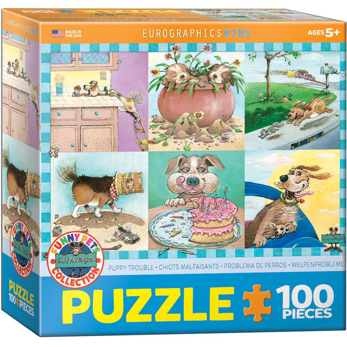 Puppy Trouble 100 Piece Jigsaw Puzzle Eurographics - for just $14.99! 