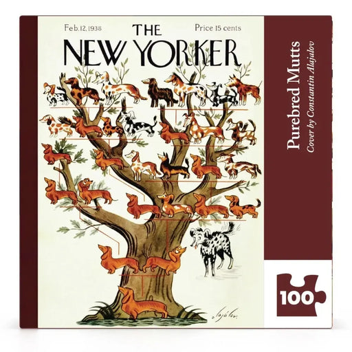 Purebred Mutts The New Yorker 100 Piece Mini Jigsaw Puzzle NYPC - for just $14.99! 