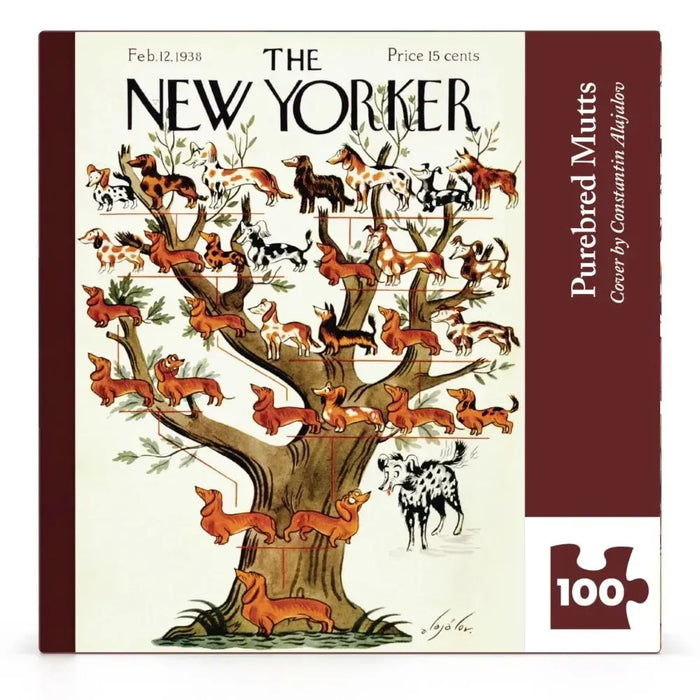 Purebred Mutts The New Yorker 100 Piece Mini Jigsaw Puzzle NYPC - for just $14.99! 
