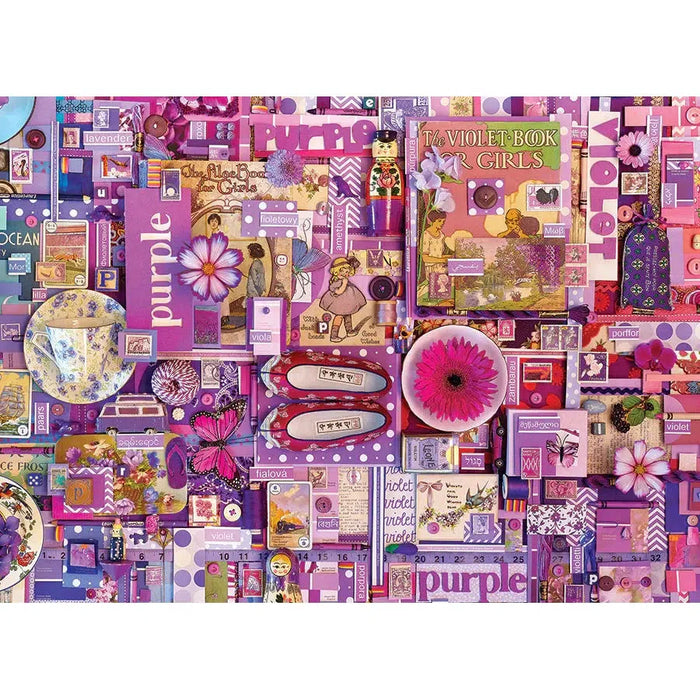 Purple 1000 Piece Jigsaw Puzzle Cobble Hill - for just $19.99! 