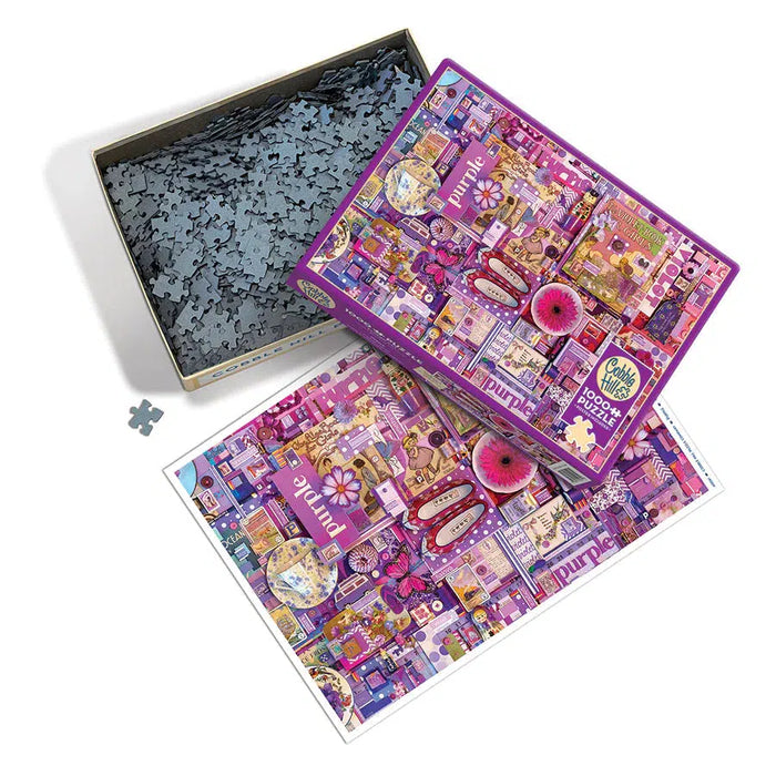 Purple 1000 Piece Jigsaw Puzzle Cobble Hill - for just $19.99! 