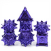 Warrior's Flail: Purple - Metal RPG Dice Set - for just $44.99! 