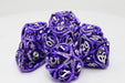 Hollow Hearts: Jeweled Purple - Metal RPG Dice Set - for just $99.99! 