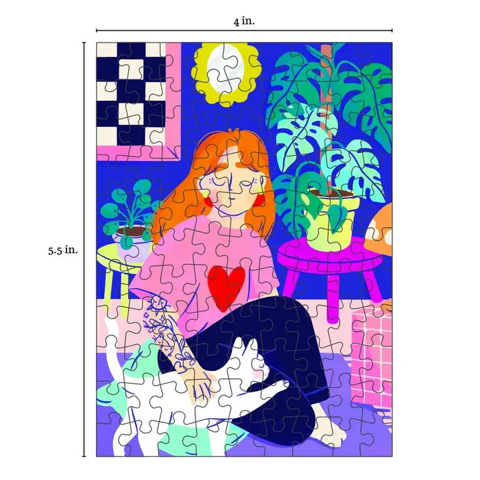 Purr 99 Piece Mini Jigsaw Puzzle Puzzledly - for just $9.99! 