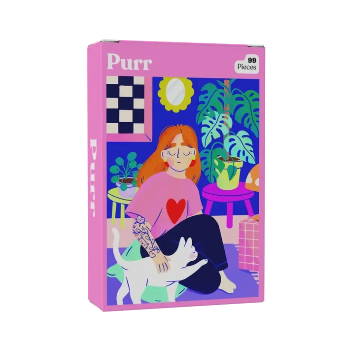 Purr 99 Piece Mini Jigsaw Puzzle Puzzledly - for just $9.99! 