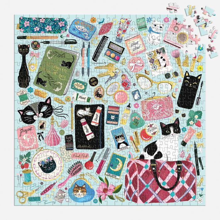 Purrfect Accessories 500 Piece Jigsaw Puzzle Galison - for just $17.99! 