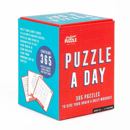 Puzzle a Day - 365 Puzzles Give You Brain a Daily Workout - Professor Puzzle - for just $14.99! 