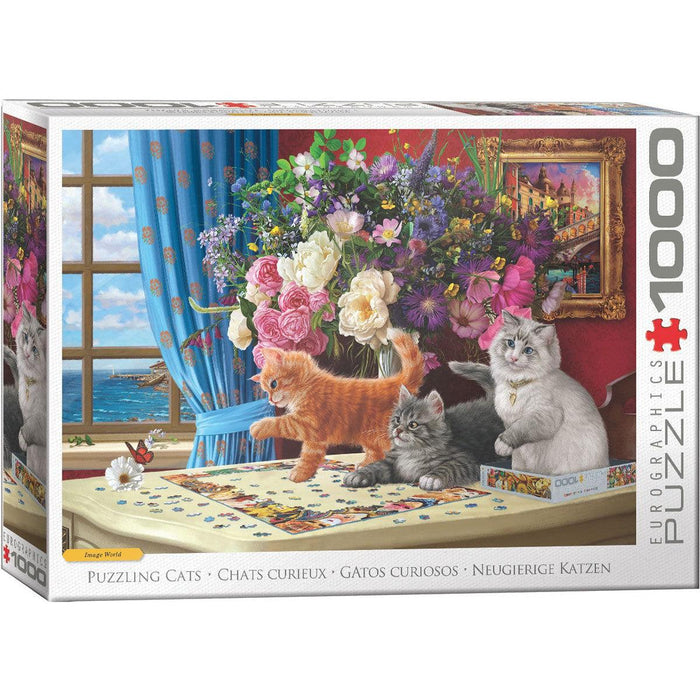 Puzzling Cats 1000 Piece Jigsaw Puzzle Eurographics - for just $21.99! 