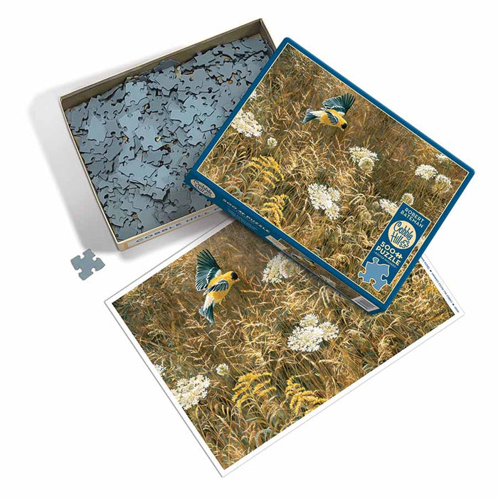 Queen Anne's Lace & American Goldfinch 500 Piece Jigsaw Puzzle Cobble Hill - for just $17.99! 
