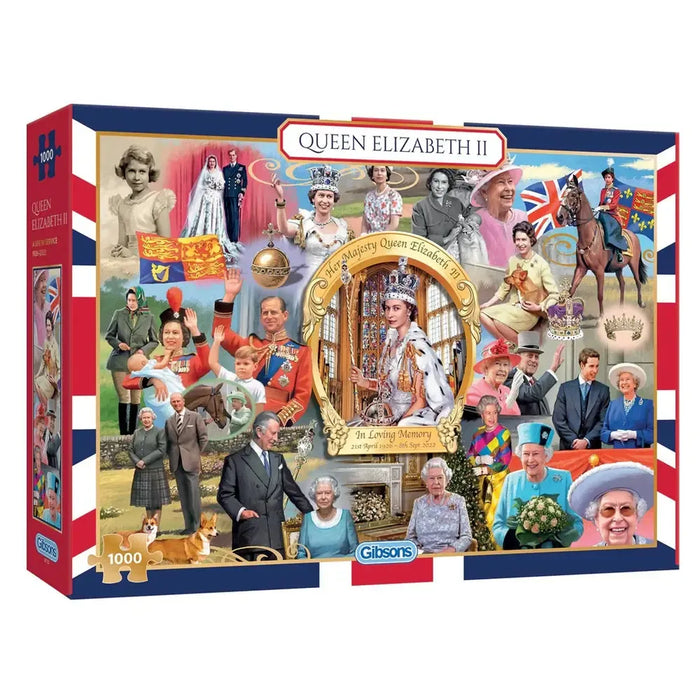 Queen Elizabeth II 1000 Piece Jigsaw Puzzle Gibsons - for just $24.99! 