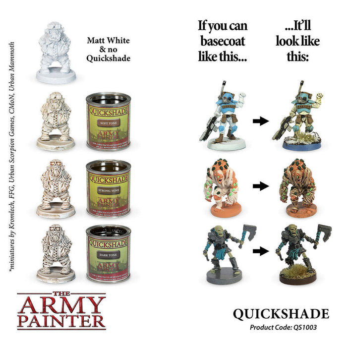 Army Painter Quickshade Dip: Dark Tone - Premium Miniatures - Just $29.99! Shop now at Retro Gaming of Denver