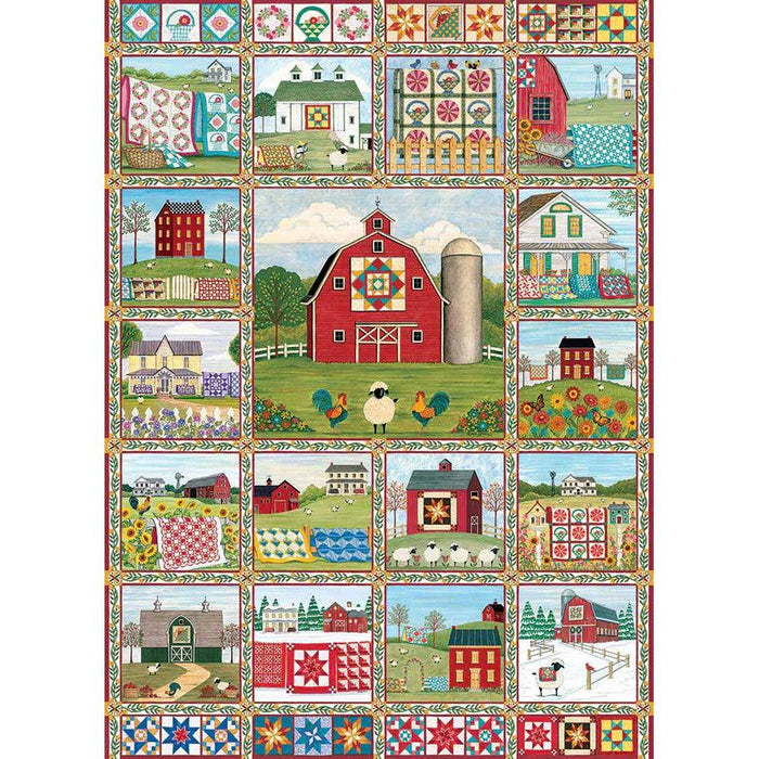 Quilt Country 1000 Piece Jigsaw Puzzle Cobble Hill - for just $19.99! 
