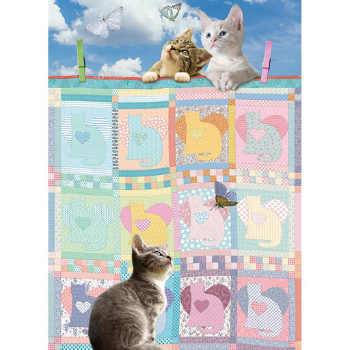Quilted Kittens 500 Piece Jigsaw Puzzle Cobble Hill - for just $17.99! 