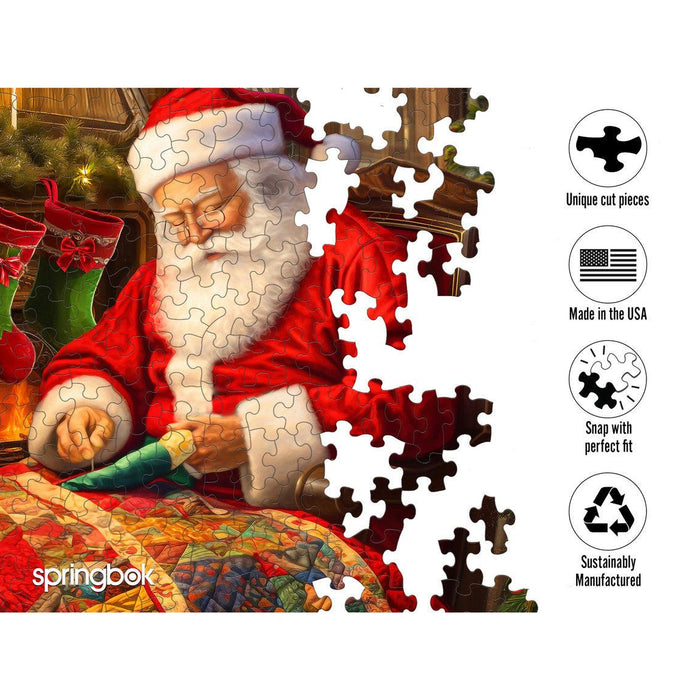 Quilting Santa 1000 Piece Jigsaw Puzzle Springbok - for just $19.99! 
