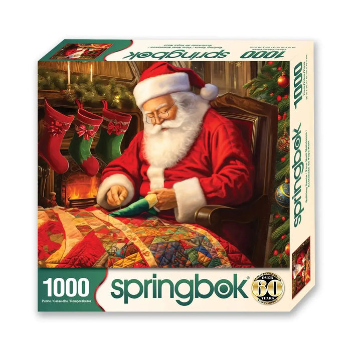 Quilting Santa 1000 Piece Jigsaw Puzzle Springbok - for just $19.99! 