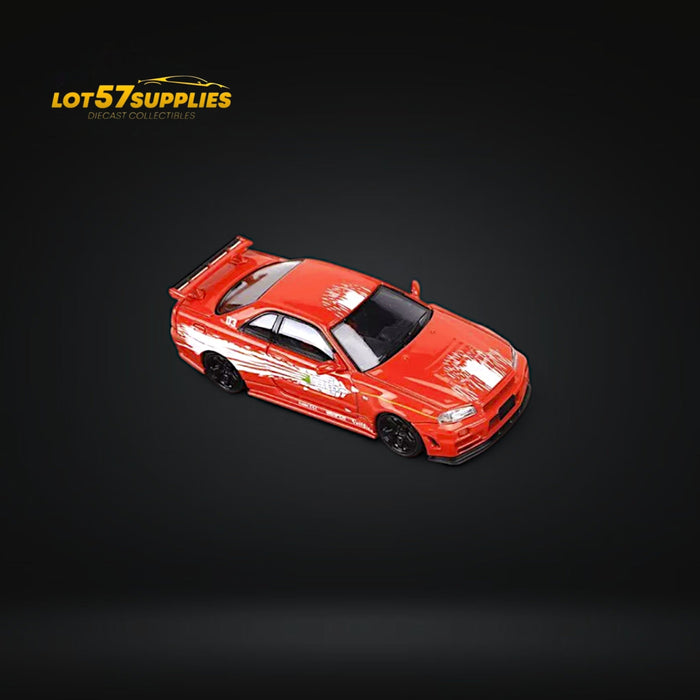 Fast Speed Skyline GT-R R34 Z-Tune FNF Red Livery 1:64 - for just $34.99! 