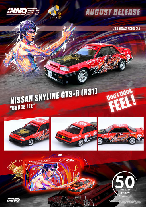 Inno64 x TINY Skyline GT-R's Series Honoring Bruce Lee's 50th Anniversary 1:64 - for just $27.99! 