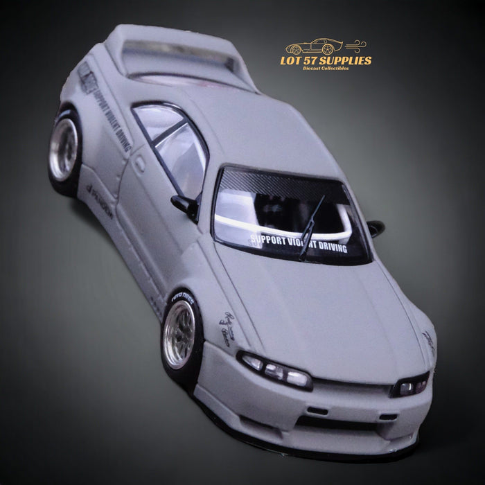 Inno64 Nissan Skyline GT-R R33 "Pandem / Rocket Bunny" Widebody in Cement Grey Matte 1:64 IN64-R33P-CGM - Just $28.99! Shop now at Retro Gaming of Denver