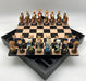 Chess Set - Cats & Dogs Resin Chessmen on Black/Maple Chest - for just $217! 