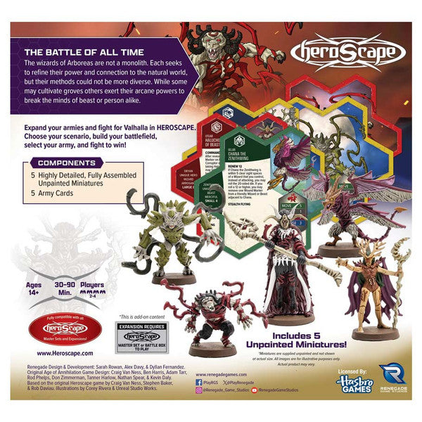 Heroscape: Age of Annihilation - Heroes of Aboreas Army Expansion - for just $50! 