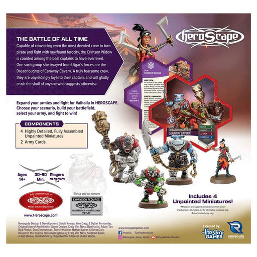 Heroscape: Age of Annihilation - Crimson Widow and Dreadnoughts of Caraway Cavern Army Expansion - for just $50! 