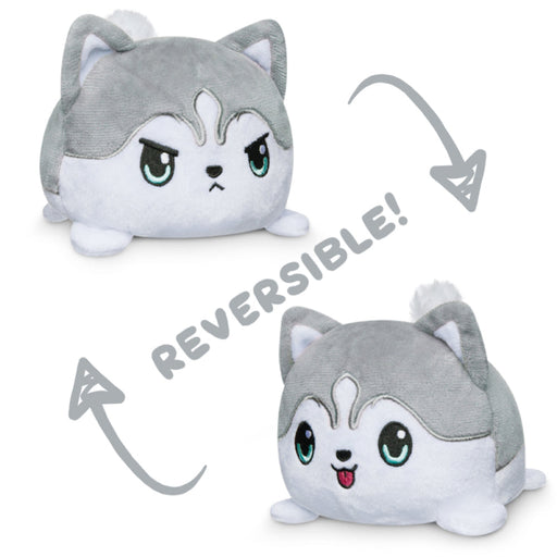 TeeTurtle Reversible Husky: Gray (Mini) - Premium Toys and Collectible - Just $16.99! Shop now at Retro Gaming of Denver