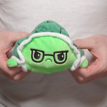 TeeTurtle Reversible Turtle: Green Glasses (Mini) - for just $16.99! 