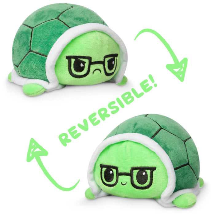 TeeTurtle Reversible Turtle: Green Glasses (Mini) - for just $16.99! 