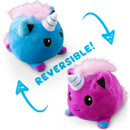 TeeTurtle Reversible Unicorn: Purple/Blue (Mini) - Just $16.99! Shop now at Retro Gaming of Denver