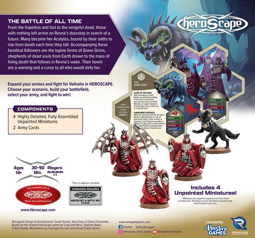 Heroscape: Revnan Acolytes & Grave Grim Common Army Expansion - for just $40! 