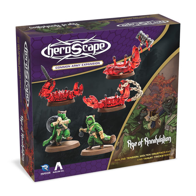 Heroscape: Molten Crustaceans & Tanuki Tricksters Common Army Expansion - for just $40! 