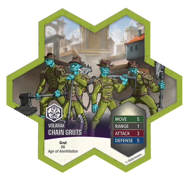 Heroscape: Age of Annihilation - Chain Gruts & Ramosaur Rider - Common Army Expansion - for just $49.99! 