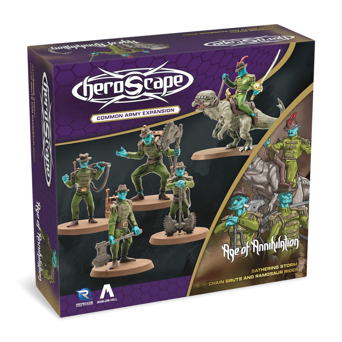 Heroscape: Age of Annihilation - Chain Gruts & Ramosaur Rider - Common Army Expansion - for just $49.99! 