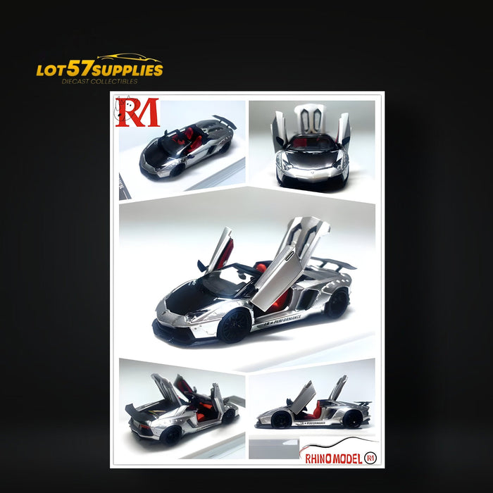 Rhino Model Lamborghini LP700-4 Roadster LBWK Silver 1:64 - for just $49.99! 
