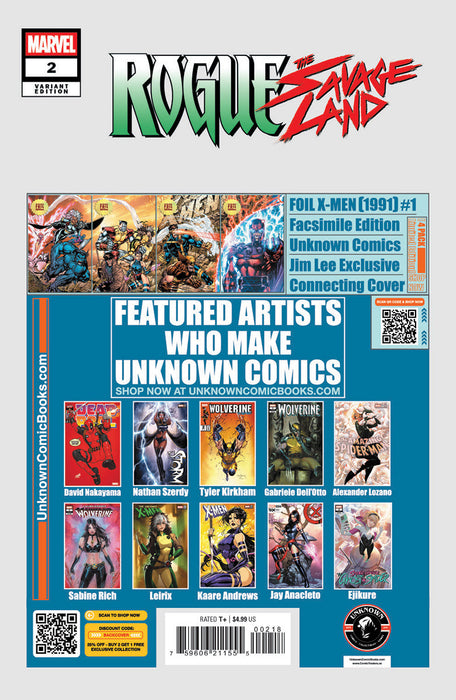 Rogue: The Savage Land #2 Unknown Comic Sabine Rich Exclusive Var (02/26/2025) - for just $15! 
