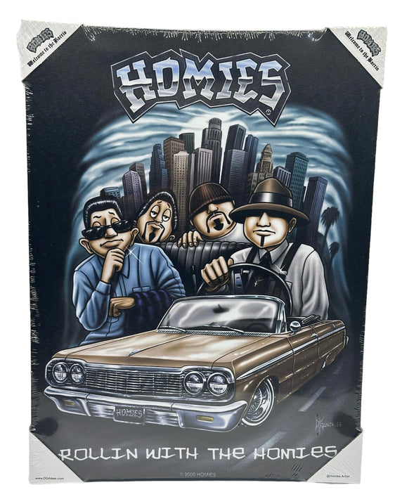 HOMIES - ROLLING WITH THE HOMIES - Small Canvas Art - 12" X 16" - Just $25.99! Shop now at Retro Gaming of Denver