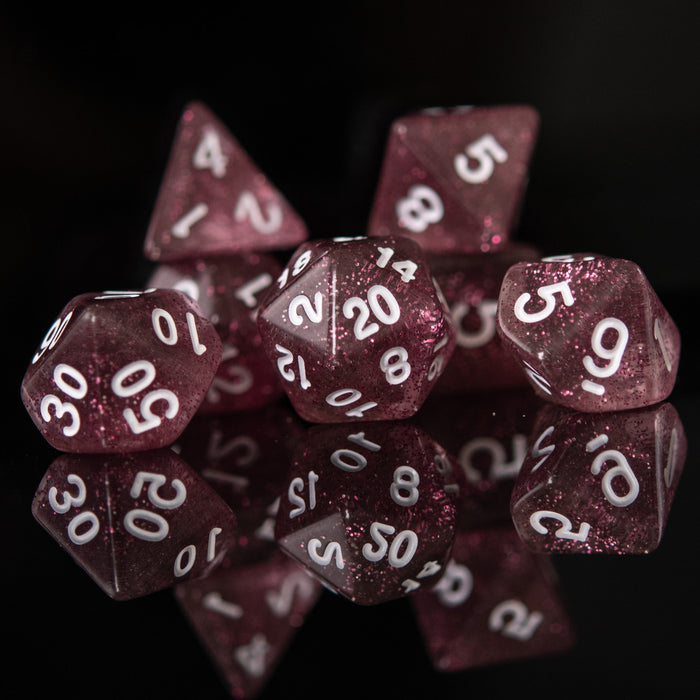 Glass of Rosé Acrylic Dice Set - Just $9.99! Shop now at Retro Gaming of Denver