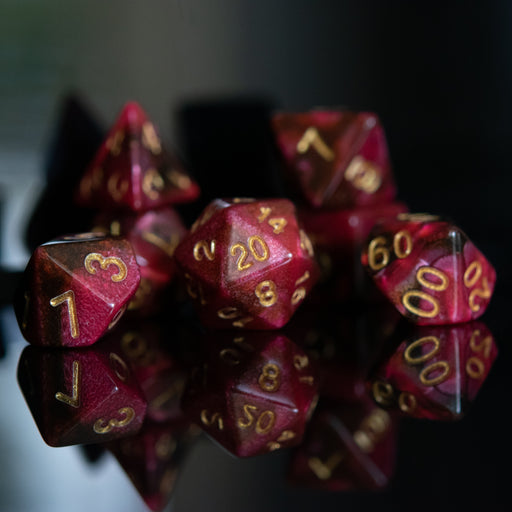 Rosette Nebula Acrylic Dice Set - Just $9.99! Shop now at Retro Gaming of Denver