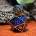 Royal Blue and Gold Metal 35mm D20 - Just $24.99! Shop now at Retro Gaming of Denver